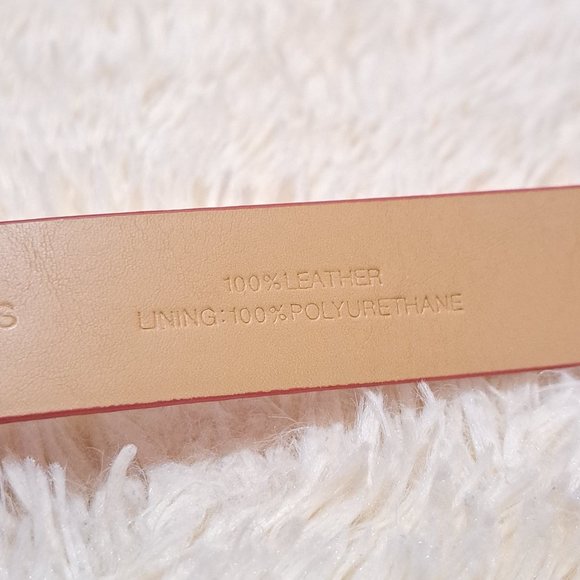 Talbots Red Leather NWT Belt - Picture 8 of 9